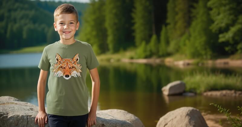 dětské tričko s liškou